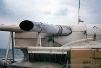 Closeup of the engine exhaust